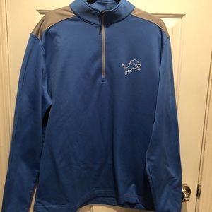 Detroit Lions 1/4 zip poly pullover